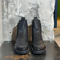 schuhe trippen stiefel schwarz halbhoch translate