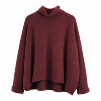 pullover rundholz frauen wolle rot dacapo aachen