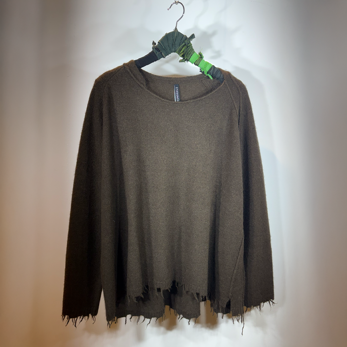 pullover rundholz frauen wolle 