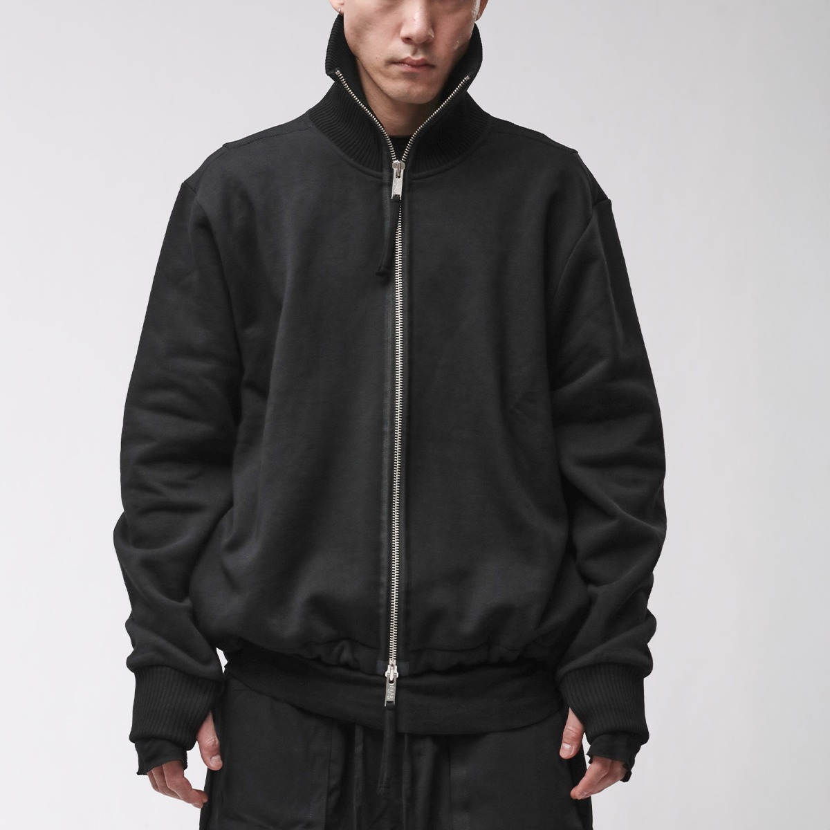 sweatshirtjacke thom krom schwarz 