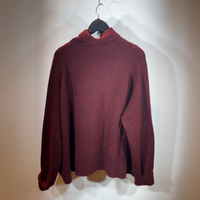 pullover rundholz frauen wolle rot dacapo aachen
