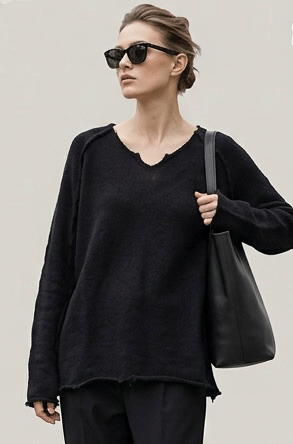 pullover rundholz frauen wolle schwarz dacapo aachen