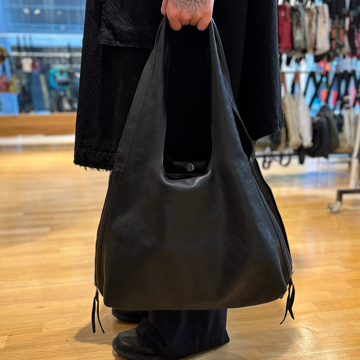 tasche trippen shopper umhängetasche leder