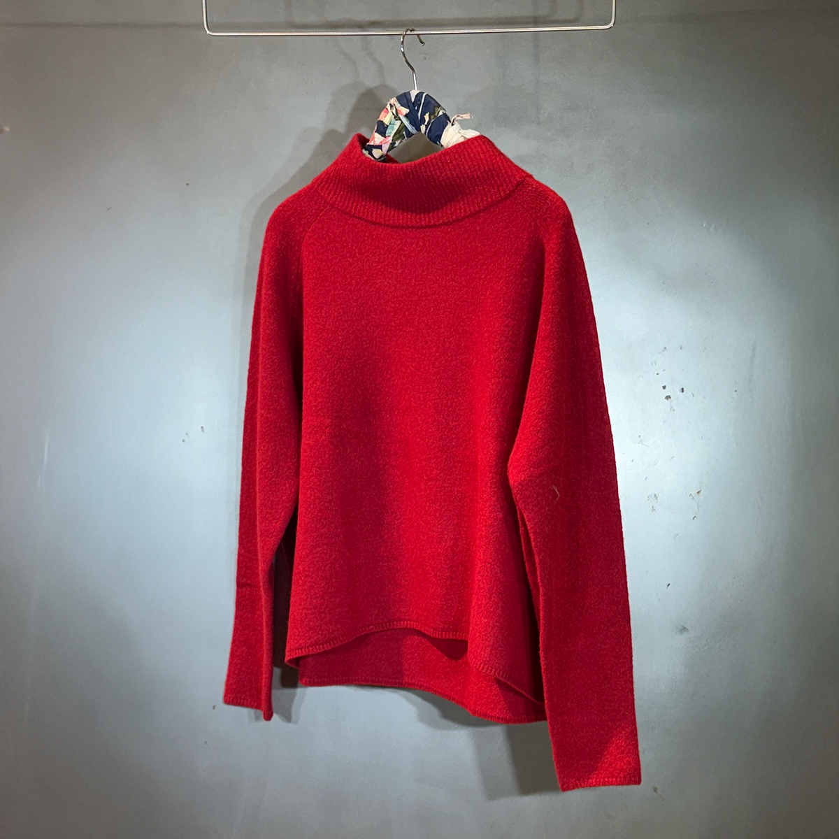 pullover rundholz frauen wolle rot dacapo aachen