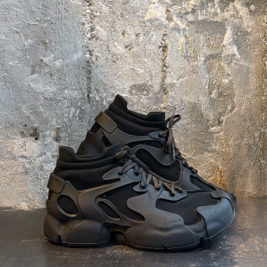 schuhe camperlab tossu sock schwarz sneaker a500005-034