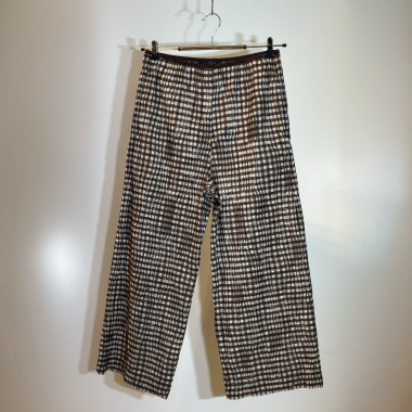 hose annette görtz navy braun gemustert dacapo aachen