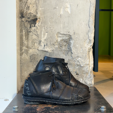 schuhe trippen proto schwarz dacapo aachen upcycled